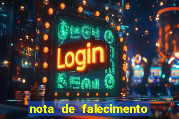 nota de falecimento a tribuna santos hoje